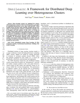 OmniLearn: A Framework for Distributed Deep Learning over Heterogeneous Clusters