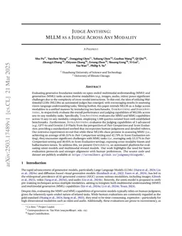 Judge Anything: MLLM as a Judge Across Any Modality