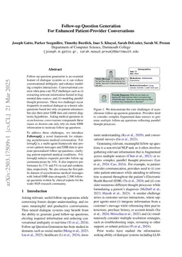 Follow-up Question Generation For Enhanced Patient-Provider Conversations