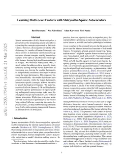 Learning Multi-Level Features with Matryoshka Sparse Autoencoders