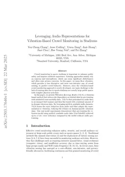 Leveraging Audio Representations for Vibration-Based Crowd Monitoring in Stadiums