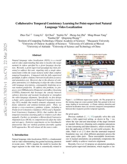 Collaborative Temporal Consistency Learning for Point-supervised Natural Language Video Localization