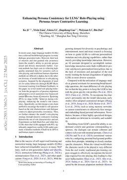 Enhancing Persona Consistency for LLMs' Role-Playing using Persona-Aware Contrastive Learning