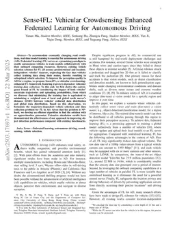 Sense4FL: Vehicular Crowdsensing Enhanced Federated Learning for Object Detection in Autonomous Driving