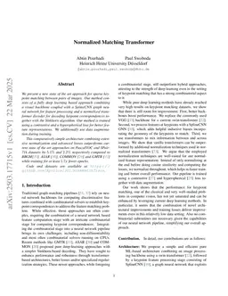 Normalized Matching Transformer