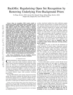 BackMix: Regularizing Open Set Recognition by Removing Underlying Fore-Background Priors
