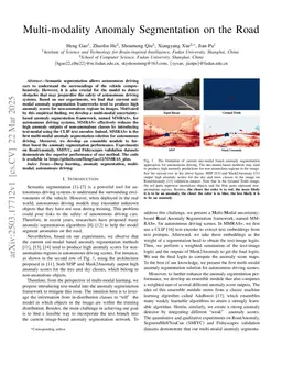 Multi-modality Anomaly Segmentation on the Road