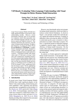 V2P-Bench: Evaluating Video-Language Understanding with Visual Prompts for Better Human-Model Interaction