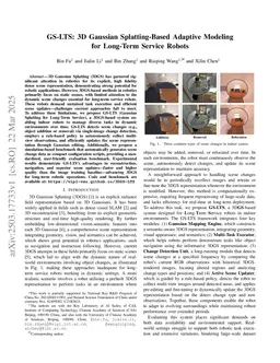 GS-LTS: 3D Gaussian Splatting-Based Adaptive Modeling for Long-Term Service Robots