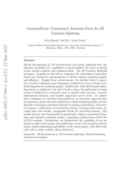 GaussianFocus: Constrained Attention Focus for 3D Gaussian Splatting