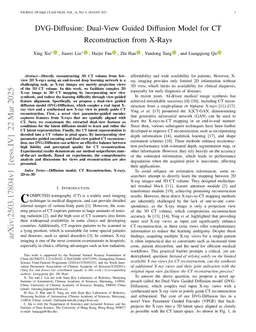 DVG-Diffusion: Dual-View Guided Diffusion Model for CT Reconstruction from X-Rays