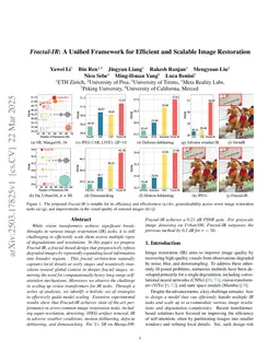 Fractal-IR: A Unified Framework for Efficient and Scalable Image Restoration