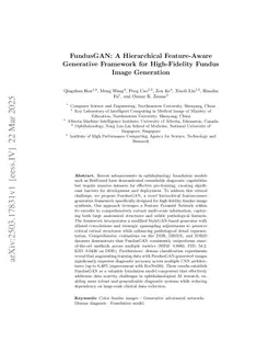 FundusGAN: A Hierarchical Feature-Aware Generative Framework for High-Fidelity Fundus Image Generation