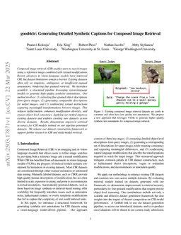 good4cir: Generating Detailed Synthetic Captions for Composed Image Retrieval