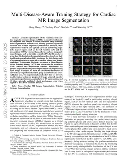Multi-Disease-Aware Training Strategy for Cardiac MR Image Segmentation