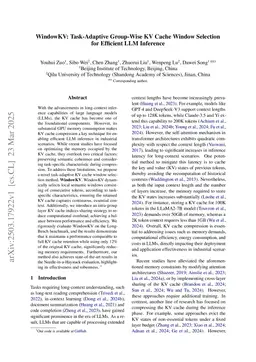WindowKV: Task-Adaptive Group-Wise KV Cache Window Selection for Efficient LLM Inference