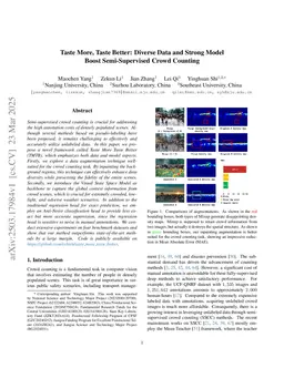 Taste More, Taste Better: Diverse Data and Strong Model Boost Semi-Supervised Crowd Counting