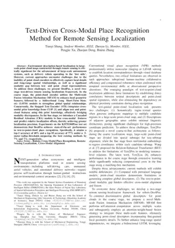 Vehicle-Scene Interaction: A Text-Driven 3D Lidar Place Recognition Method for Autonomous Driving