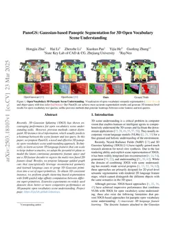 PanoGS: Gaussian-based Panoptic Segmentation for 3D Open Vocabulary Scene Understanding
