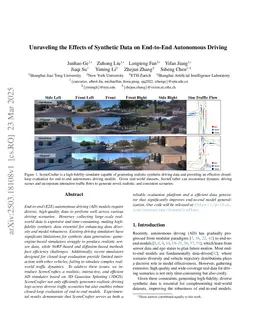 Unraveling the Effects of Synthetic Data on End-to-End Autonomous Driving