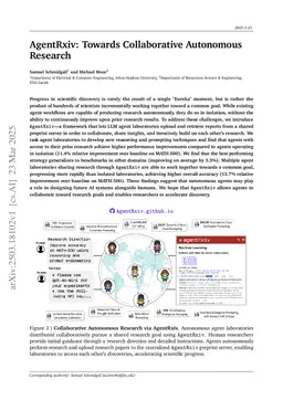 AgentRxiv: Towards Collaborative Autonomous Research