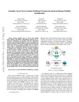 Causality-Aware Next Location Prediction Framework based on Human Mobility Stratification