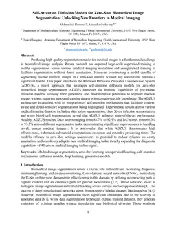 Self-Attention Diffusion Models for Zero-Shot Biomedical Image Segmentation: Unlocking New Frontiers in Medical Imaging