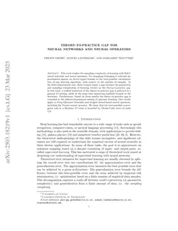 Theory-to-Practice Gap for Neural Networks and Neural Operators