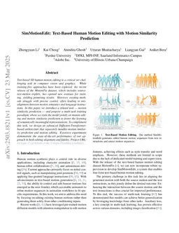 SimMotionEdit: Text-Based Human Motion Editing with Motion Similarity Prediction