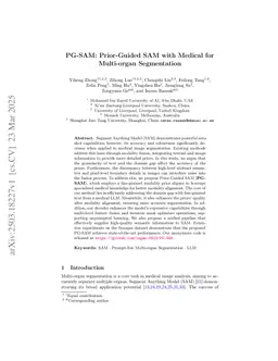 PG-SAM: Prior-Guided SAM with Medical for Multi-organ Segmentation