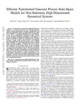 Efficient Transformed Gaussian Process State-Space Models for Non-Stationary High-Dimensional Dynamical Systems
