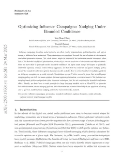 Optimizing Influence Campaigns: Nudging under Bounded Confidence
