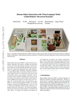 Human-Object Interaction via Automatically Designed VLM-Guided Motion Policy