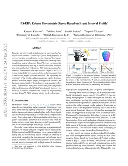 PS-EIP: Robust Photometric Stereo Based on Event Interval Profile