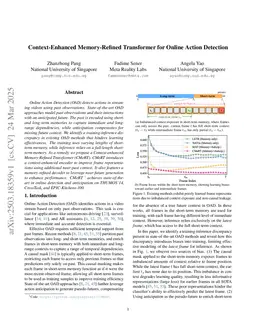 Context-Enhanced Memory-Refined Transformer for Online Action Detection