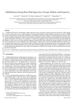 LiDAR Remote Sensing Meets Weak Supervision: Concepts, Methods, and Perspectives