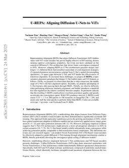U-REPA: Aligning Diffusion U-Nets to ViTs