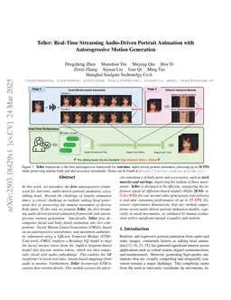 Teller: Real-Time Streaming Audio-Driven Portrait Animation with Autoregressive Motion Generation
