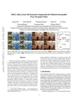 4DGC: Rate-Aware 4D Gaussian Compression for Efficient Streamable Free-Viewpoint Video