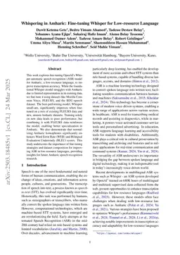 Whispering in Amharic: Fine-tuning Whisper for Low-resource Language