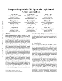 VeriSafe Agent: Safeguarding Mobile GUI Agent via Logic-based Action Verification