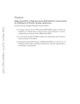 HiRes-FusedMIM: A High-Resolution RGB-DSM Pre-trained Model for Building-Level Remote Sensing Applications