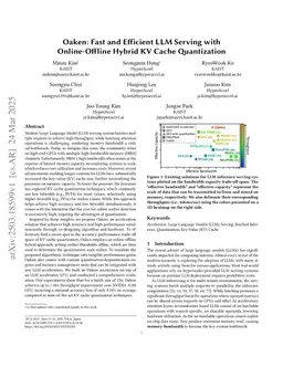 Oaken: Fast and Efficient LLM Serving with Online-Offline Hybrid KV Cache Quantization