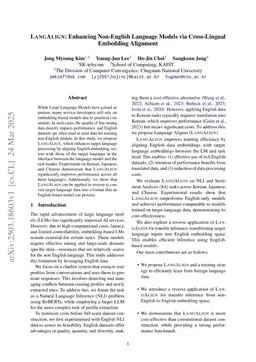 LANGALIGN: Enhancing Non-English Language Models via Cross-Lingual Embedding Alignment