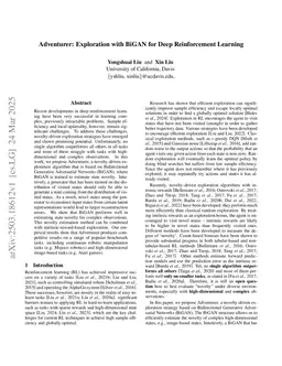 Adventurer: Exploration with BiGAN for Deep Reinforcement Learning