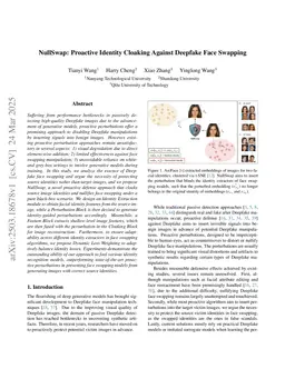 NullSwap: Proactive Identity Cloaking Against Deepfake Face Swapping