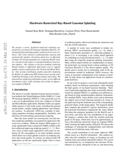 Hardware-Rasterized Ray-Based Gaussian Splatting