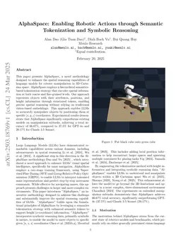 AlphaSpace: Enabling Robotic Actions through Semantic Tokenization and Symbolic Reasoning