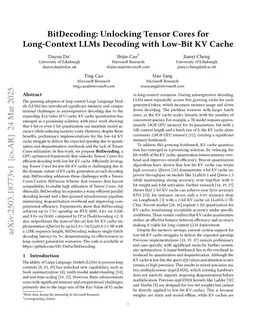 BitDecoding: Unlocking Tensor Cores for Long-Context LLMs with Low-Bit KV Cache