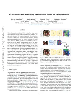 DINO in the Room: Leveraging 2D Foundation Models for 3D Segmentation